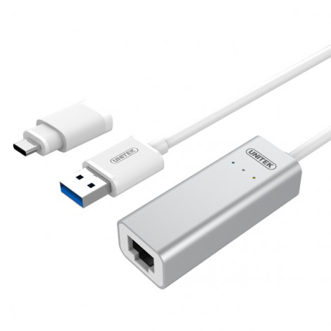 CABLE USB-LAN+TYPC UNITEK 3464