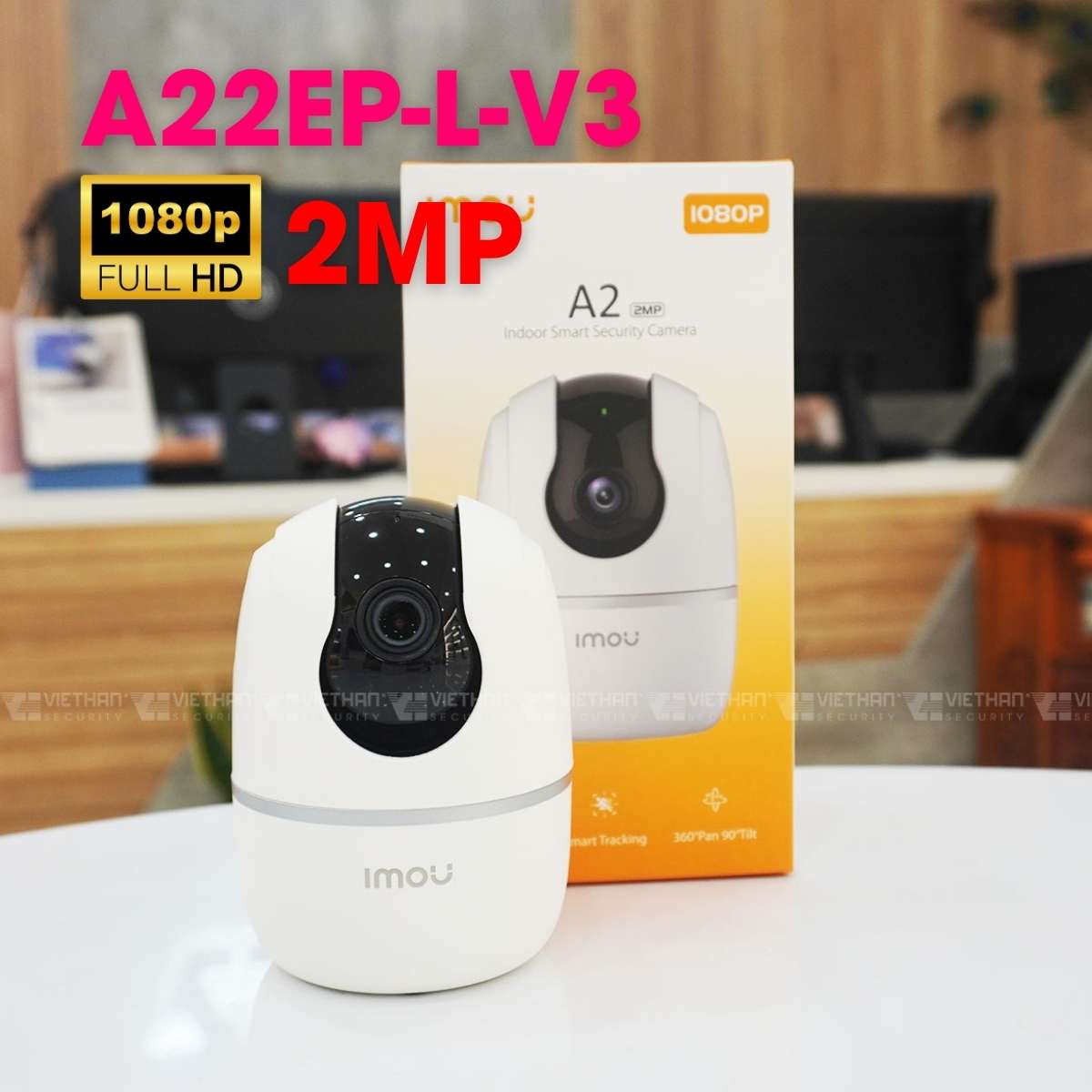 Camera wifi xoay 360 Imou A22EP-L-V3 2Mp 1080P đàm thoại 2 chiều, theo dõi thông minh, phát hiện âm thanh bất thường