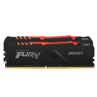Ram Desktop Kingston Fury Beast RGB (KF436C18BBAK2/32) 32GB (2x16GB) DDR4 3600Mhz