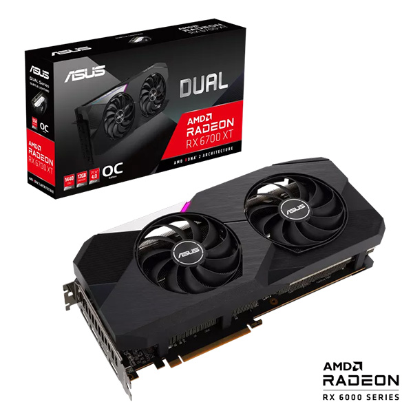 VGA ASUS Dual Radeon RX 6700 XT OC 12GB