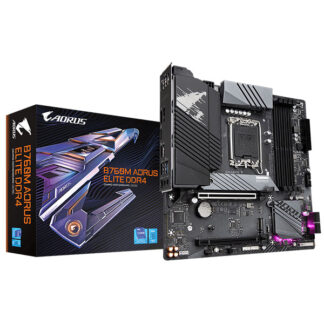 Mainboard Gigabyte B760M AORUS ELITE DDR4 (Intel B760/ LGA 1700/ M-ATX/ 4 khe ram/ DDR4/ Lan)