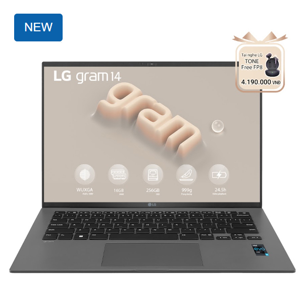 Laptop LG Gram 2023 14Z90R-G.AH53A5 (Core i5 1340P/ 16GB/ 256GB SSD/ Intel Iris Xe Graphics/ 14.0inch WUXGA/ Windows 11 Home/ Grey)