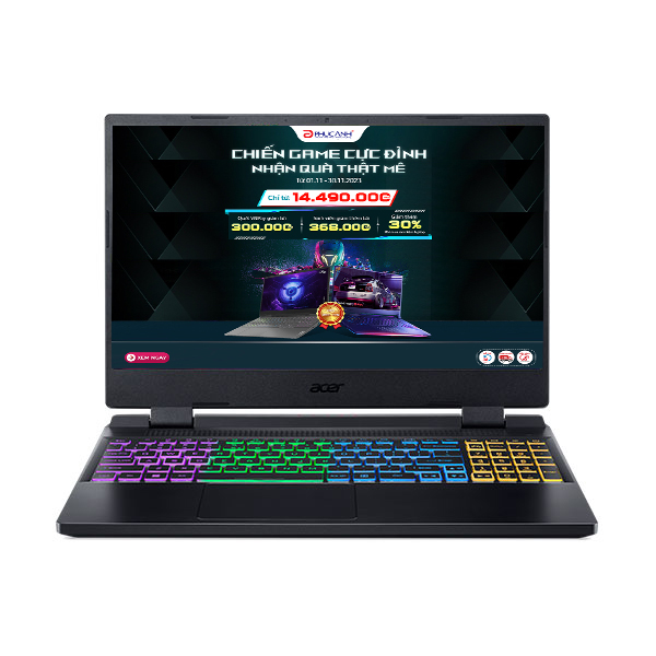 Laptop Acer Gaming Nitro Tiger AN515 58 769J NH.QFHSV.003 (Core i7 12700H/ 8GB/ 512GB SSD/ Nvidia GeForce RTX 3050 4Gb GDDR6/ 15.6inch Full HD/ Windows 11 Home/ Black)