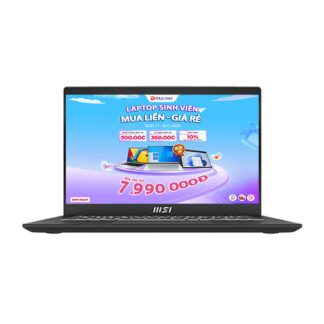 Laptop MSI Modern 15 B7M-231VN (Ryzen 5 7530U/ 16GB/ 512GB SSD/ AMD Radeon Graphics/ 15.6inch Full HD/ Windows 11 Home/ Black)