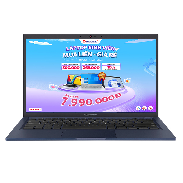 Laptop Asus ExpertBook B1400CBA-EB0641W (Core i5 1235U/ 8GB/ 512GB SSD/ Intel UHD Graphics/ 14.0inch Full HD/ Windows 11 Home/ Black/ Vỏ nhôm)