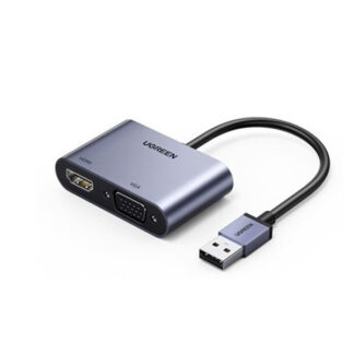 Cáp chuyển Ugreen 20518 USB 3.0 sang HDMI và VGA