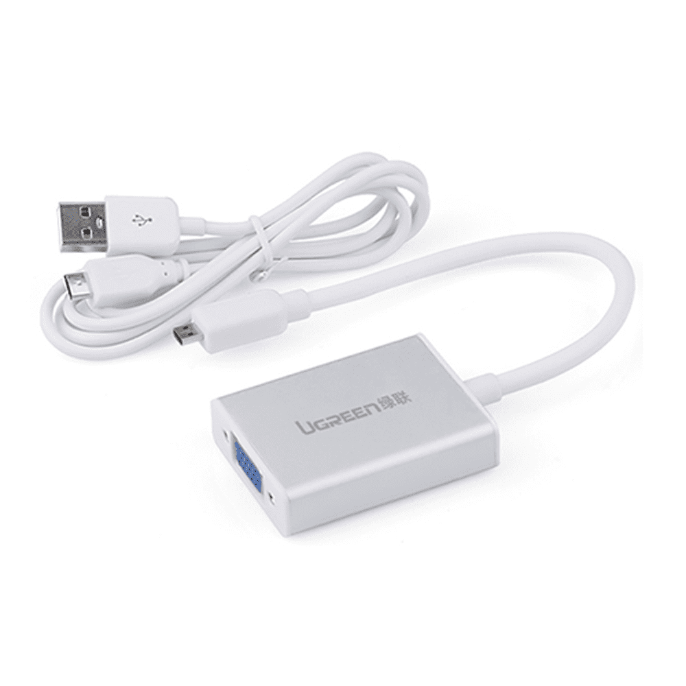 Cáp chuyển Ugreen 40222 Micro HDMI sang VGA + Audio