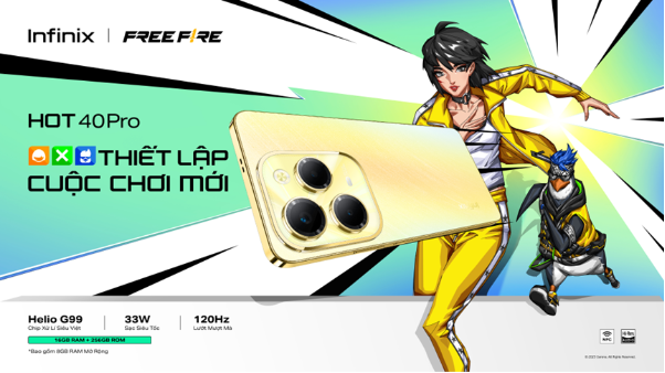 Gaming phone Infinix HOT 40 Series với sạc 33W, chip Helio G99 giá chỉ 4,29 triệu đồng- Ảnh 1.
