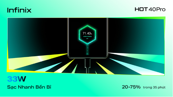 Gaming phone Infinix HOT 40 Series với sạc 33W, chip Helio G99 giá chỉ 4,29 triệu đồng- Ảnh 2.