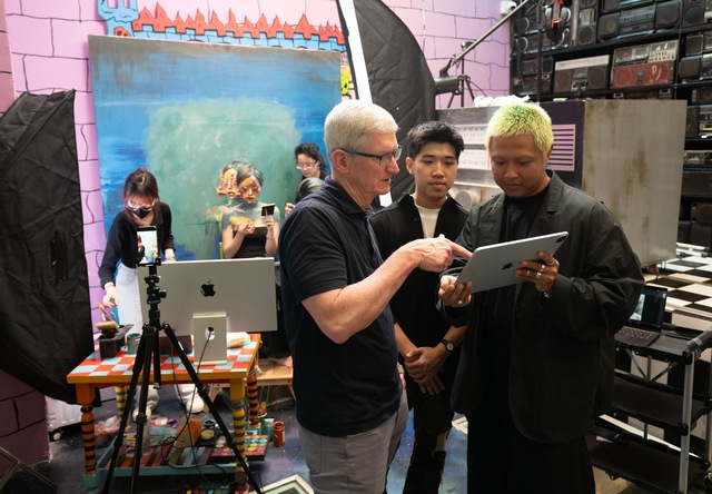 Chưa từng có, CEO của Apple ghé thăm Antiantiart: Bước tiến đáng chú ý cho cộng đồng sáng tạo- Ảnh 1.