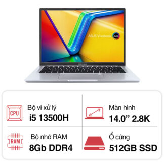 Laptop Asus Vivobook A1405VA-KM059W (i5 13500H/ 8GB/ 512GB SSD/14 inch 2.8K/Win11/ Black)