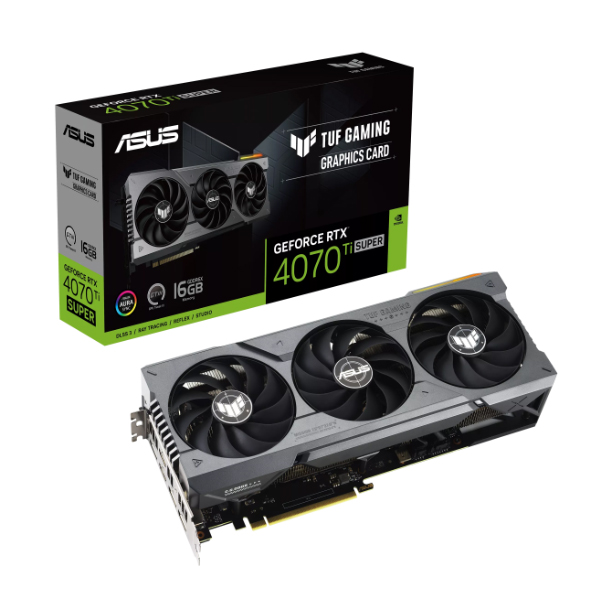 Card đồ họa Asus TUF Gaming GeForce RTX 4070 Ti SUPER (16GB/ GDDR6X/ 256 bit)