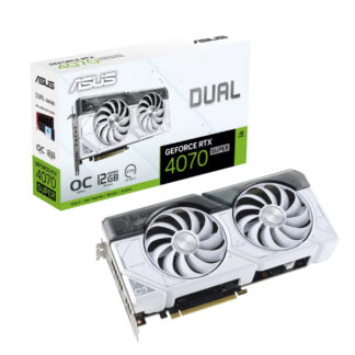 Card đồ họa Asus Dual GeForce RTX 4070 SUPER White OC Edition (12Gb/ GDDR6X/ 192 bit)