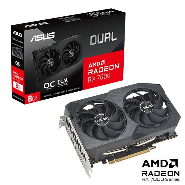 Card đồ họa Asus Dual Radeon RX 7600 V2 OC Edition 8GB GDDR6