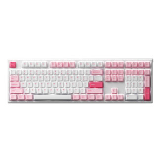 Bàn phím cơ AKKO MonsGeek MG108 Prunus Lannesiana (AKKO CS Switch - Wine White/ PBT Doubleshot/ LED Trắng)