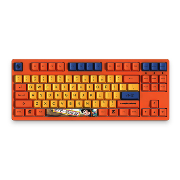 Bàn phím cơ không dây AKKO 3087 RF Dragon Ball Z - Goku (Akko V3 Cream Blue Switch/ PBT Doubleshot/ Đen)