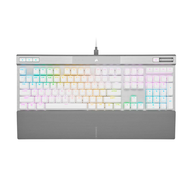 Bàn phím cơ Corsair K70 PRO-WHT-OPX SILVER SWITCH LED RGB CH-910951A-NA