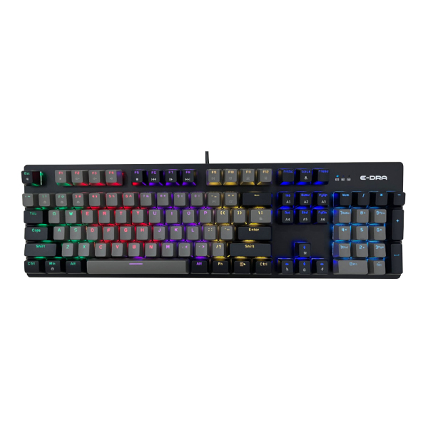 Bàn phím cơ E-Dra EK3104L - Beta (Black + Dark Gray) Red Switch