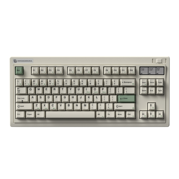 Bàn phím cơ FL-Esports OG87 Classic White 3 Mode (Kailh Ice Silver switch/ USB Type-C, 2.4G, Bluetooth)