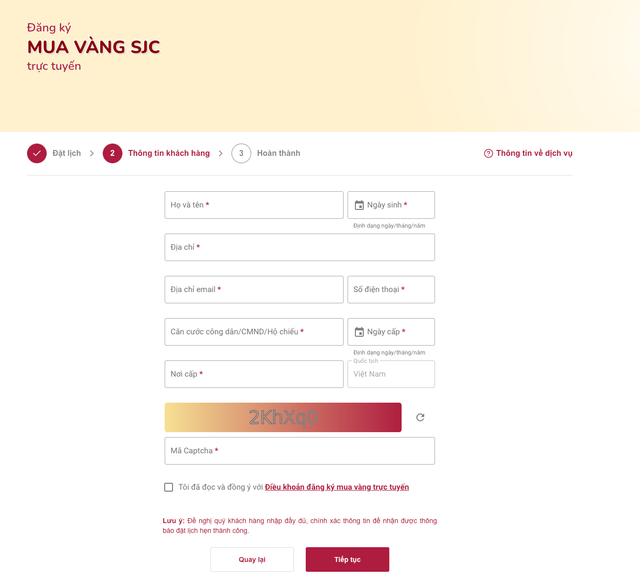 Dân văn phòng chỉ cách đăng ký mua vàng online từ 3 ngân hàng Vietcombank, Agribank và BIDV- Ảnh 9. Dân văn phòng chỉ cách đăng ký mua vàng online từ 3 ngân hàng Vietcombank, Agribank và BIDV- Ảnh 9.