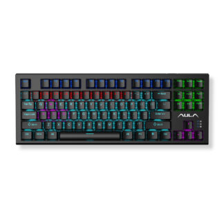 Bàn phím cơ Aula F3032 Đen (Brown Switch/ ABS/ LED RGB)