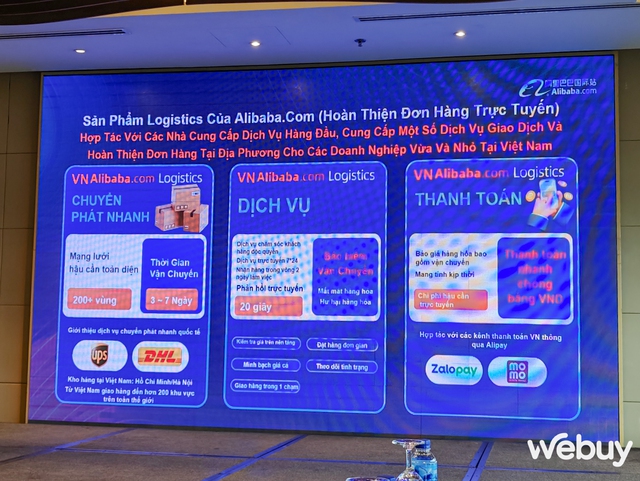 Alibaba.com công bố dịch vụ mới: Giao hàng toàn cầu trong thời gian ngắn, thanh toán được bằng Zalo Pay và Momo- Ảnh 3. Alibaba.com công bố dịch vụ mới: Giao hàng toàn cầu trong thời gian ngắn, thanh toán được bằng Zalo Pay và Momo- Ảnh 3.