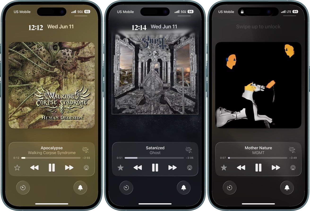 iOS 26 biến màn hình khóa iPhone thành sân khấu sống động với Apple Music- Ảnh 2.