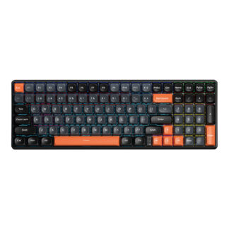 Bàn phím cơ Aula S100 đen+xám+cam Blue Switch