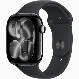 Đồng hồ thông minh Apple Watch Series 11 (46mm/ GPS/ Viền Nhôm/ Dây Silicon/ Jet Black/ S/M)