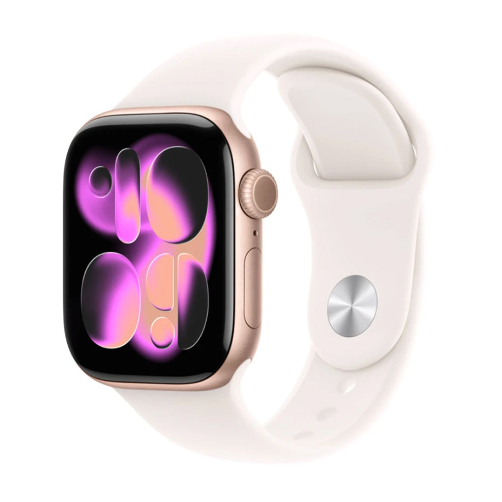 Đồng hồ thông minh Apple Watch Series 11 (46mm/ GPS/ Viền Nhôm/ Dây Silicon/ Rose Gold/ M/L)